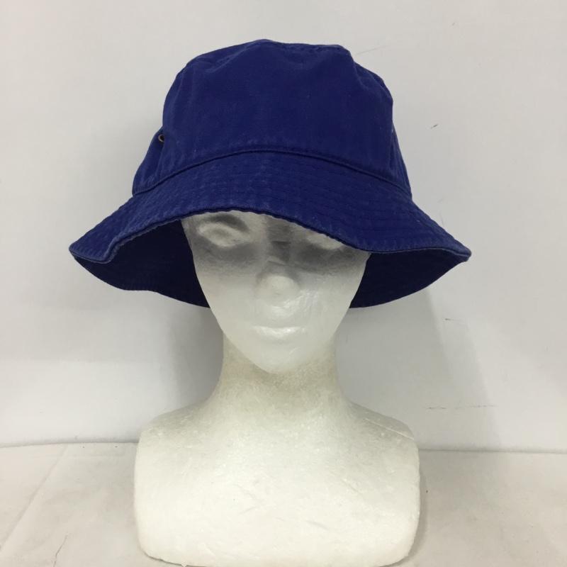 ニューハッタン newhattan 帽子 ハット コットン バケットハット 無地 青 / ブルー / blue メンズ USED 古着 中古 10158851