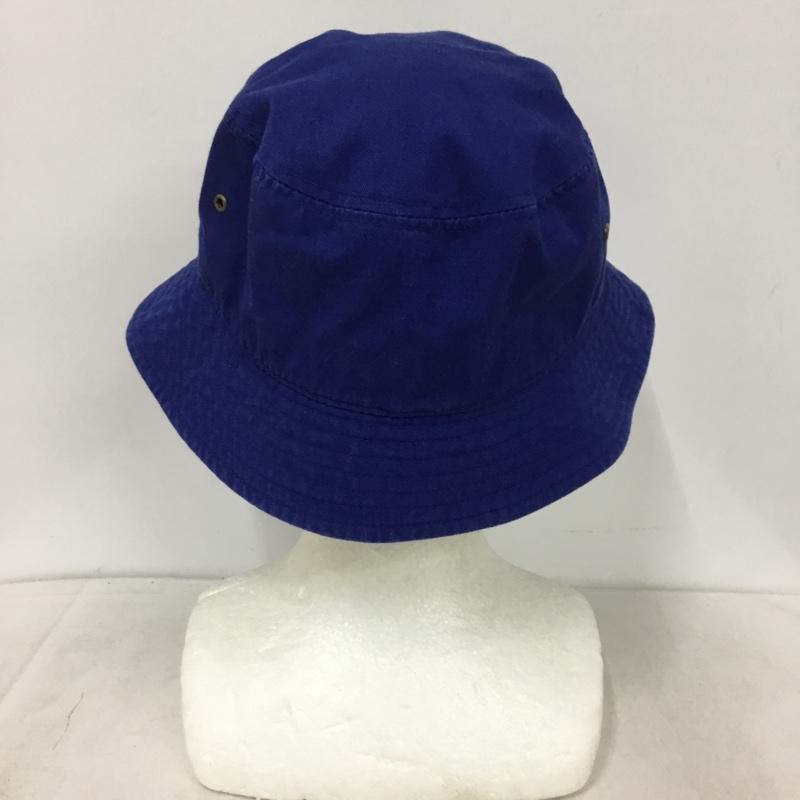 ニューハッタン newhattan 帽子 ハット コットン バケットハット 無地 青 / ブルー / blue メンズ USED 古着 中古 10158851