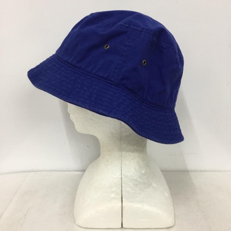 ニューハッタン newhattan 帽子 ハット コットン バケットハット 無地 青 / ブルー / blue メンズ USED 古着 中古 10158851