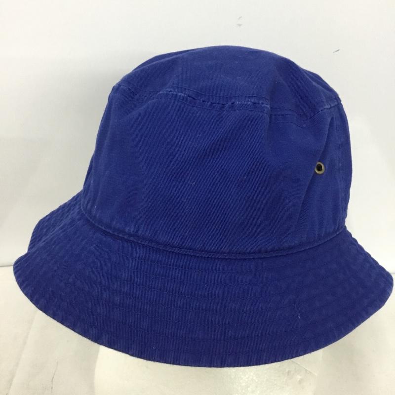 ニューハッタン newhattan 帽子 ハット コットン バケットハット 無地 青 / ブルー / blue メンズ USED 古着 中古 10158851