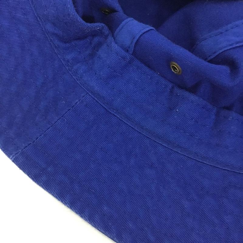 ニューハッタン newhattan 帽子 ハット コットン バケットハット 無地 青 / ブルー / blue メンズ USED 古着 中古 10158851