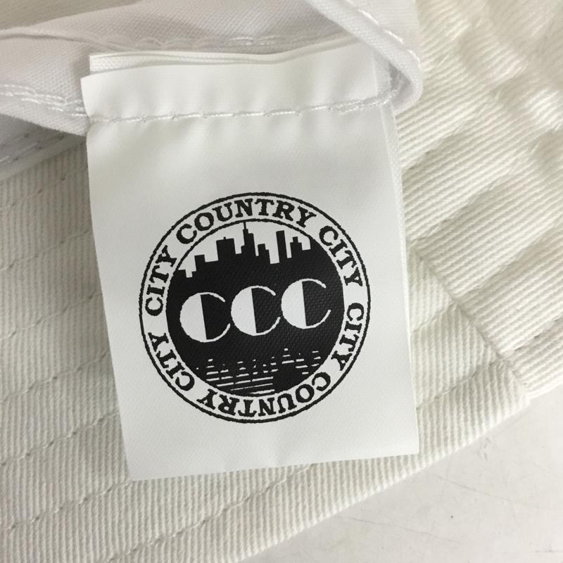 シティー カントリー シティー CITY COUNTRY CITY 帽子 ハット CCC-241G001 バケットハット ロゴ、文字 白 / ホワイト / white メンズ USED 古着 中古 10158852