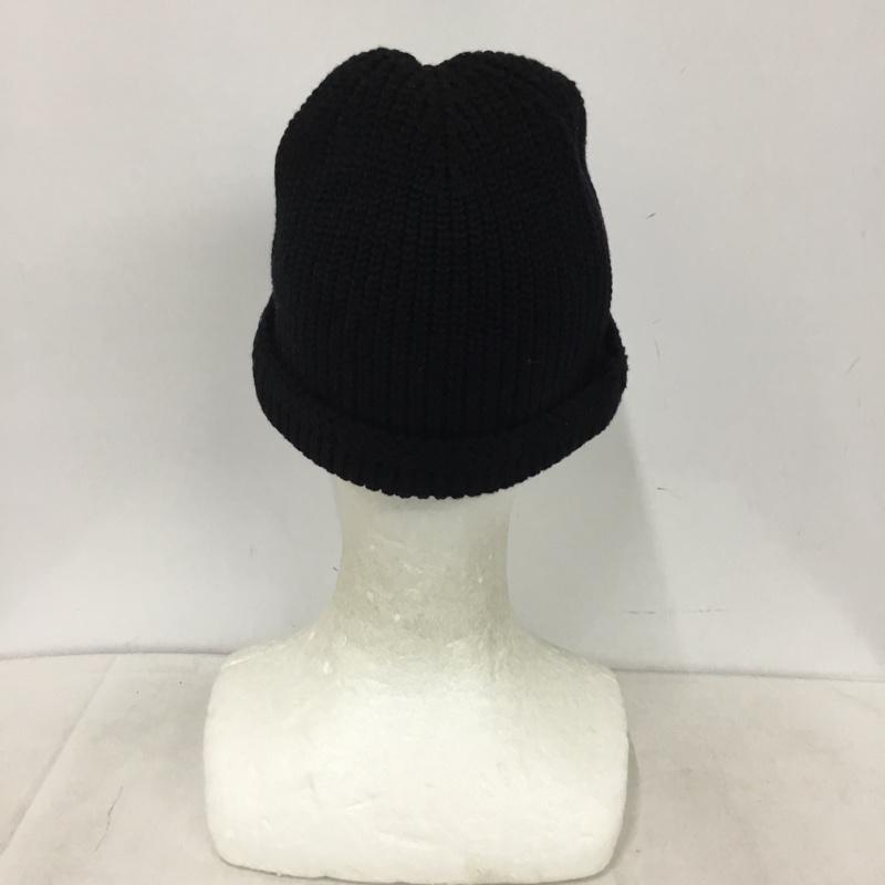ホーボー hobo 帽子 ニット帽 ビーニー ロゴ、文字 黒 / ブラック / black メンズ USED 古着 中古 10158854