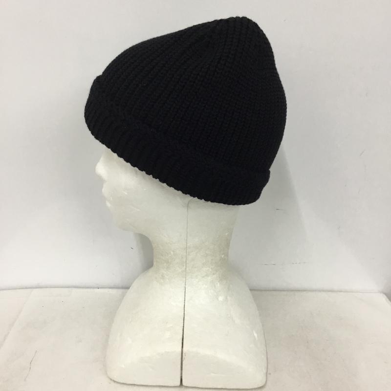 ホーボー hobo 帽子 ニット帽 ビーニー ロゴ、文字 黒 / ブラック / black メンズ USED 古着 中古 10158854