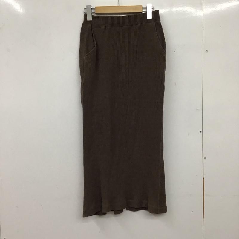 ベイフロー BAYFLOW スカート ロングスカート 2 無地 茶 / ブラウン / brown レディース USED 古着 中古 10158855