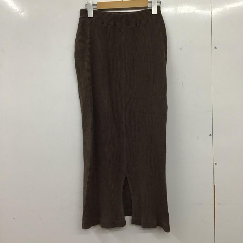 ベイフロー BAYFLOW スカート ロングスカート 2 無地 茶 / ブラウン / brown レディース USED 古着 中古 10158855