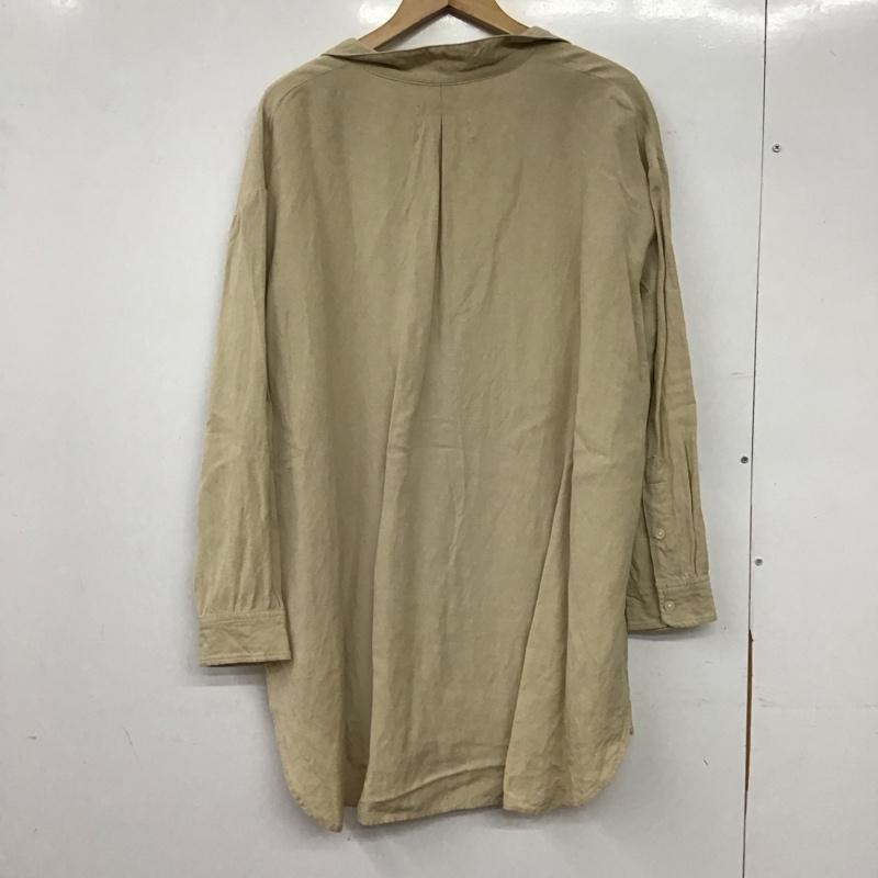 アングリッド Ungrid シャツ、ブラウス 長袖 111920420401 リネン混スキッパービッグシャツ FREE 無地 ベージュ / ベージュ / beige レディース USED 古着 中古 10158856
