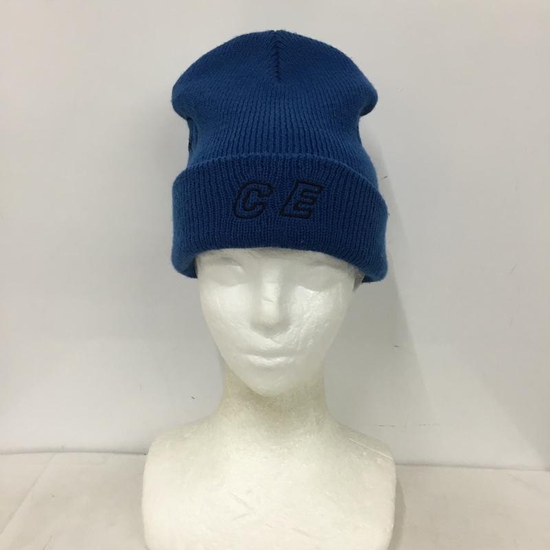 シーイー C.E 帽子 ニット帽 CAV EMPT ロゴ、文字 青 / ブルー / blue メンズ USED 古着 中古 10158857