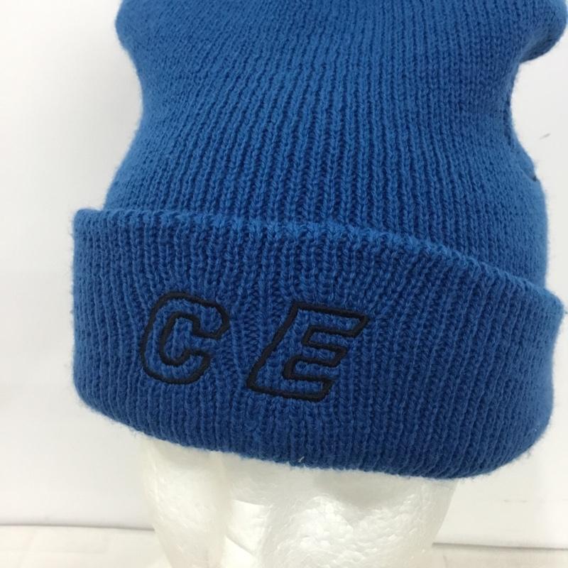 シーイー C.E 帽子 ニット帽 CAV EMPT ロゴ、文字 青 / ブルー / blue メンズ USED 古着 中古 10158857