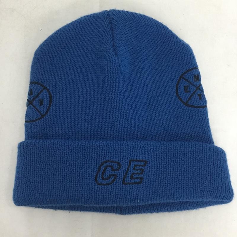 シーイー C.E 帽子 ニット帽 CAV EMPT ロゴ、文字 青 / ブルー / blue メンズ USED 古着 中古 10158857