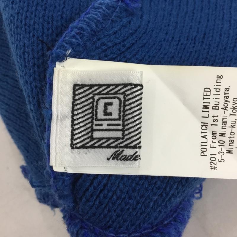 シーイー C.E 帽子 ニット帽 CAV EMPT ロゴ、文字 青 / ブルー / blue メンズ USED 古着 中古 10158857