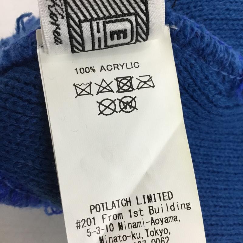 シーイー C.E 帽子 ニット帽 CAV EMPT ロゴ、文字 青 / ブルー / blue メンズ USED 古着 中古 10158857