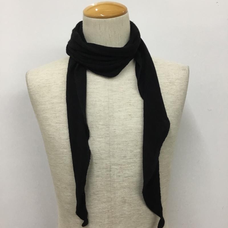 ジュンハシモト junhashimoto ストール ストール一般 無地 黒 / ブラック / black メンズ USED 古着 中古 10158860