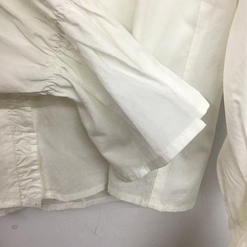 ローリーズファーム LOWRYS FARM シャツ、ブラウス 長袖 テーラーフリルカラーシャツ FREE 無地 白 / ホワイト / white レディース USED 古着 中古 10158861