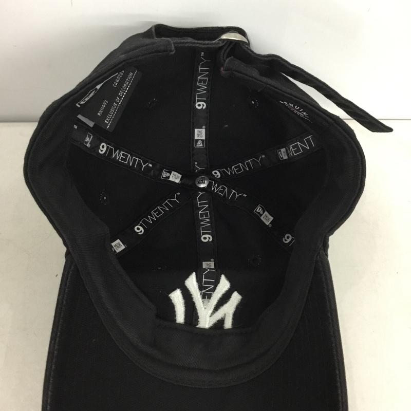 ニューエラ NEW ERA 帽子 キャップ NY ニューヨークヤンキース ロゴ、文字 黒 / ブラック / black メンズ USED 古着 中古 10158862