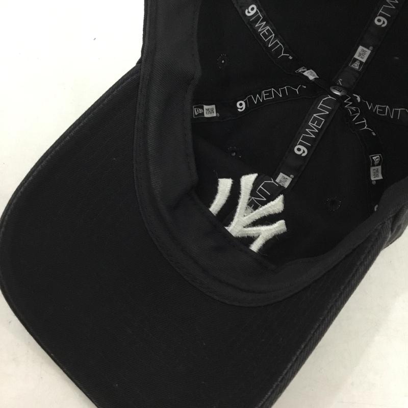 ニューエラ NEW ERA 帽子 キャップ NY ニューヨークヤンキース ロゴ、文字 黒 / ブラック / black メンズ USED 古着 中古 10158862