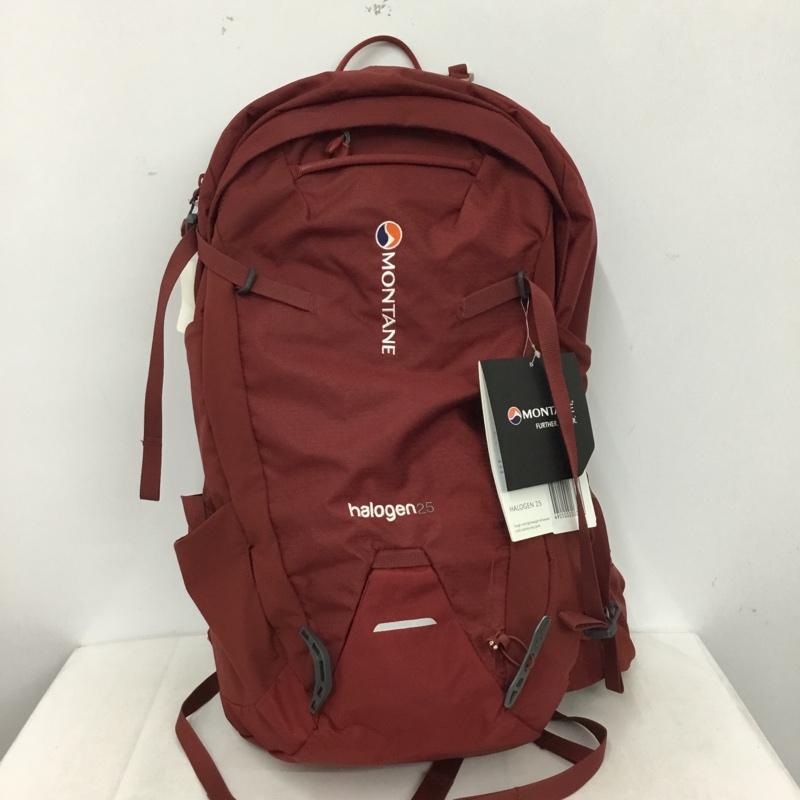 モンテイン MONTANE リュックサック、デイパック リュックサック、デイバッグ HALOGEN25 タグ付き バックパック ロゴ、文字 えんじ / ワインレッド / dark red メンズ USED 古着 中古 10158863