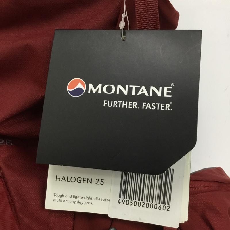 モンテイン MONTANE リュックサック、デイパック リュックサック、デイバッグ HALOGEN25 タグ付き バックパック ロゴ、文字 えんじ / ワインレッド / dark red メンズ USED 古着 中古 10158863