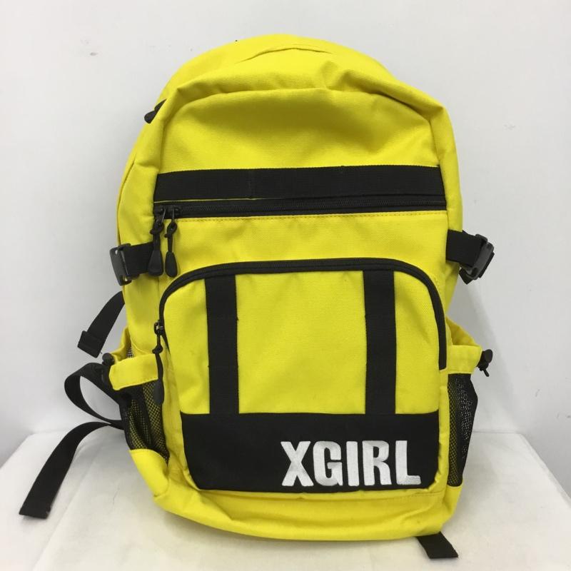 エックスガール X-girl リュックサック、デイパック リュックサック、デイバッグ 05183016 CHEERFUL BACKPACK ONE SIZE ロゴ、文字 黄 / イエロー / yellow X 黒 / ブラック / black レディース USED 古着 中古 10158865