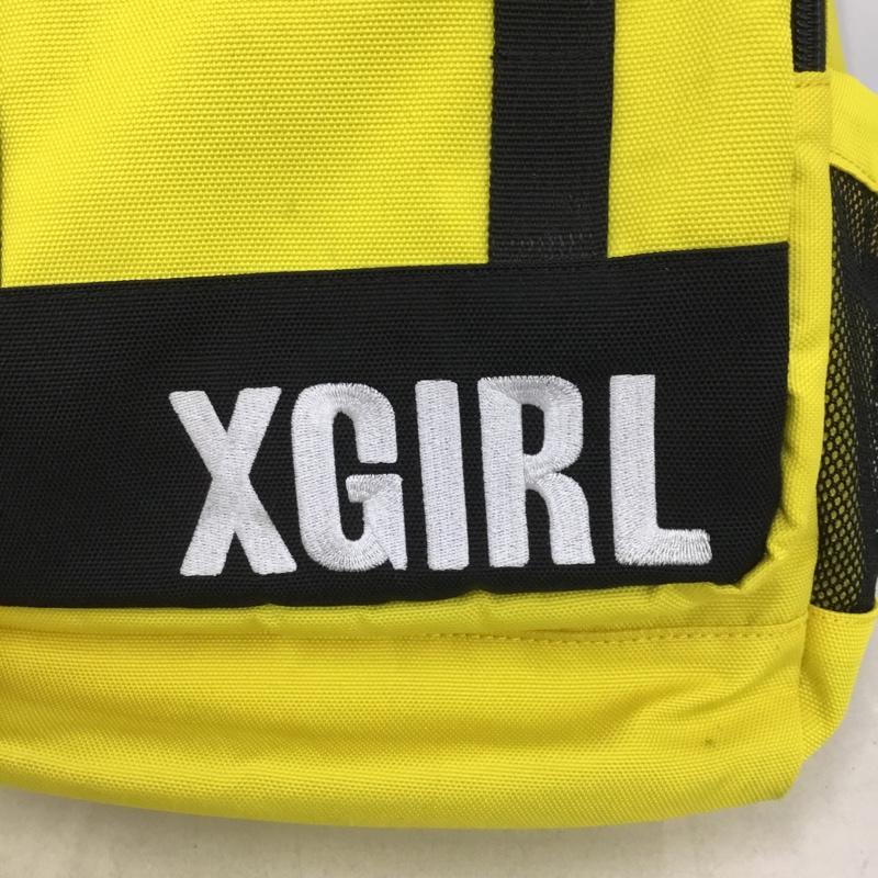 エックスガール X-girl リュックサック、デイパック リュックサック、デイバッグ 05183016 CHEERFUL BACKPACK ONE SIZE ロゴ、文字 黄 / イエロー / yellow X 黒 / ブラック / black レディース USED 古着 中古 10158865