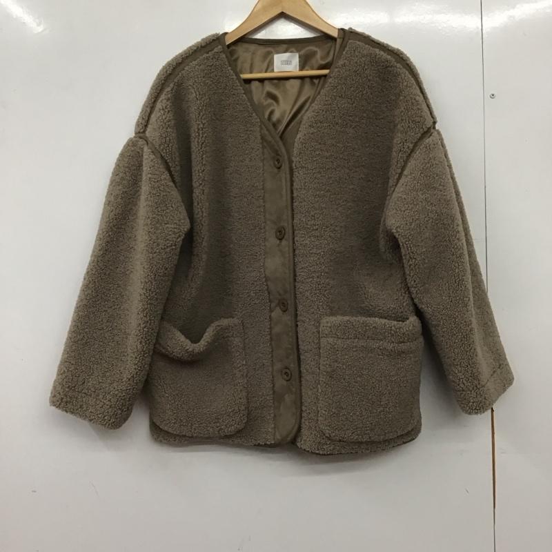 ローリーズファーム LOWRYS FARM ジャケット、上着 ジャケット、ブレザー ボアジャケット FREE 無地 ベージュ / ベージュ / beige レディース USED 古着 中古 10158867