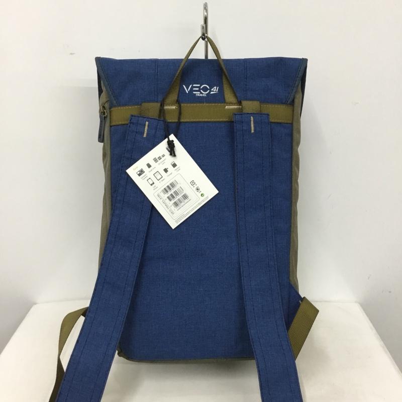 古着 USED リュックサック、デイパック リュックサック、デイバッグ VEO TRAVEL 41 カメラバッグ ミラーレスカメラ VANGUARD タグ付き ロゴ、文字 青 / ブルー / blue X カーキ / カーキ / khaki メンズ USED 古着 中古 10158868