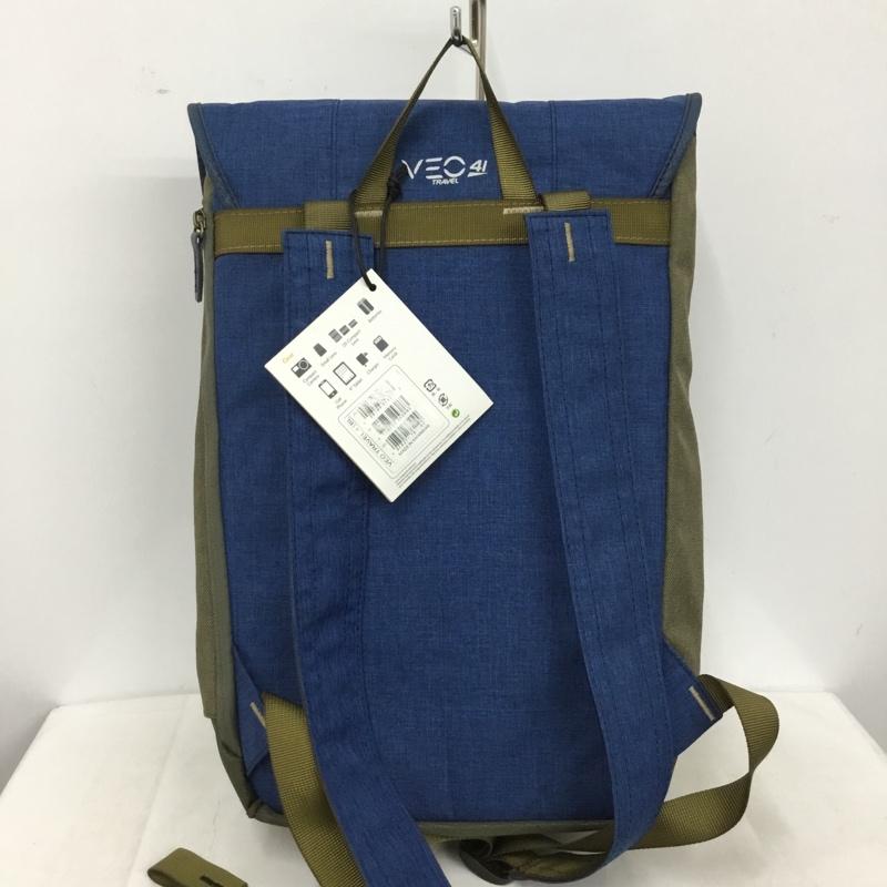 古着 USED リュックサック、デイパック リュックサック、デイバッグ VEO TRAVEL 41 カメラバッグ ミラーレスカメラ VANGUARD タグ付き ロゴ、文字 青 / ブルー / blue X カーキ / カーキ / khaki メンズ USED 古着 中古 10158869