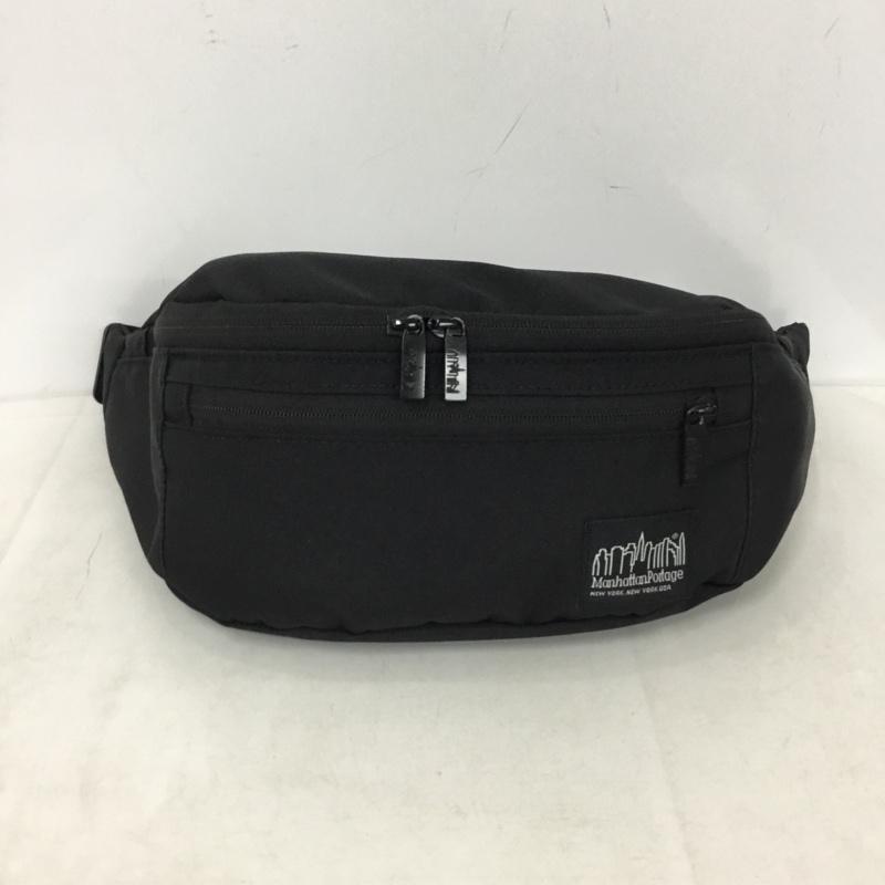 マンハッタンポーテージ Manhattan Portage ウエストバッグ ウエストバッグ ロゴ、文字 黒 / ブラック / black メンズ USED 古着 中古 10158875