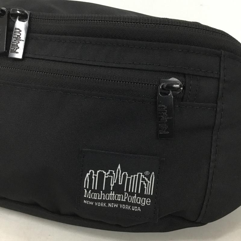 マンハッタンポーテージ Manhattan Portage ウエストバッグ ウエストバッグ ロゴ、文字 黒 / ブラック / black メンズ USED 古着 中古 10158875