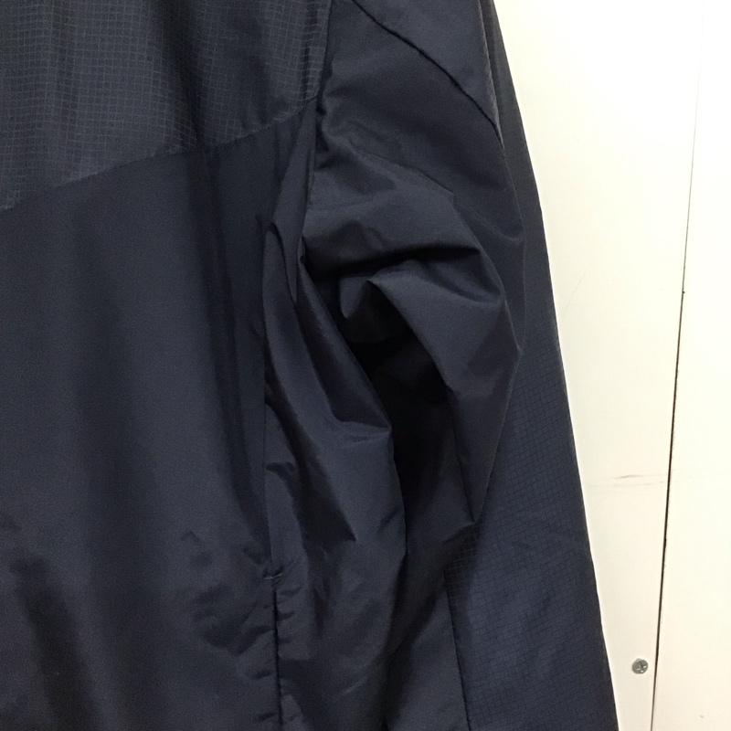 デサント DESCENTE ジャケット、上着 ジャンパー、ブルゾン ジップアップジャケット ナイロンジャケット アウター L ロゴ、文字 紺 / ネイビー / navy メンズ USED 古着 中古 10158886