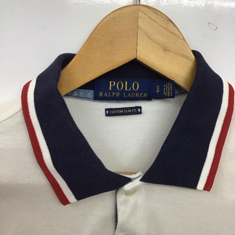ポロラルフローレン POLO RALPH LAUREN ポロシャツ 半袖 S ロゴ、文字 白 / ホワイト / white メンズ USED 古着 中古 10158893