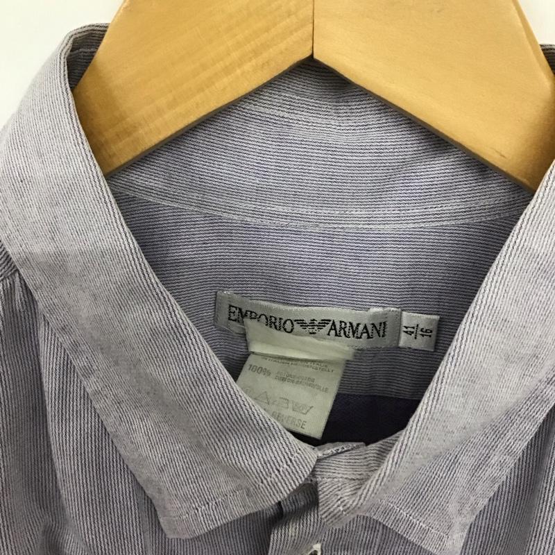 エンポリオアルマーニ EMPORIO ARMANI シャツ、ブラウス 長袖 長袖シャツ ストライプシャツ カラーシャツ ストライプ マルチカラー / マルチカラー / multicolor メンズ USED 古着 中古 10158894