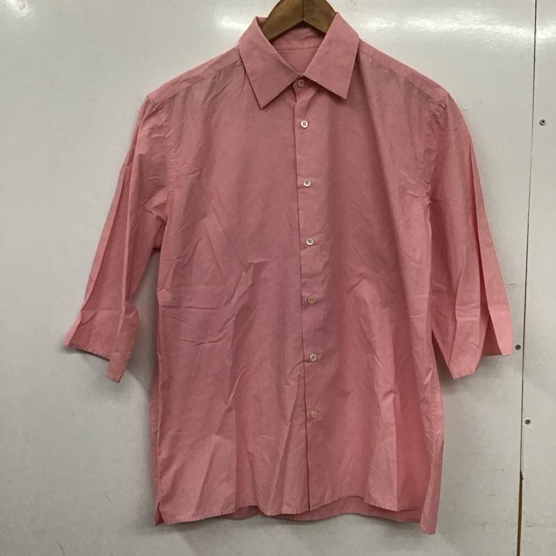 プラダ PRADA シャツ、ブラウス 半袖 半袖シャツ 無地シャツ 無地 桃 / ピンク / pink メンズ USED 古着 中古 10158895