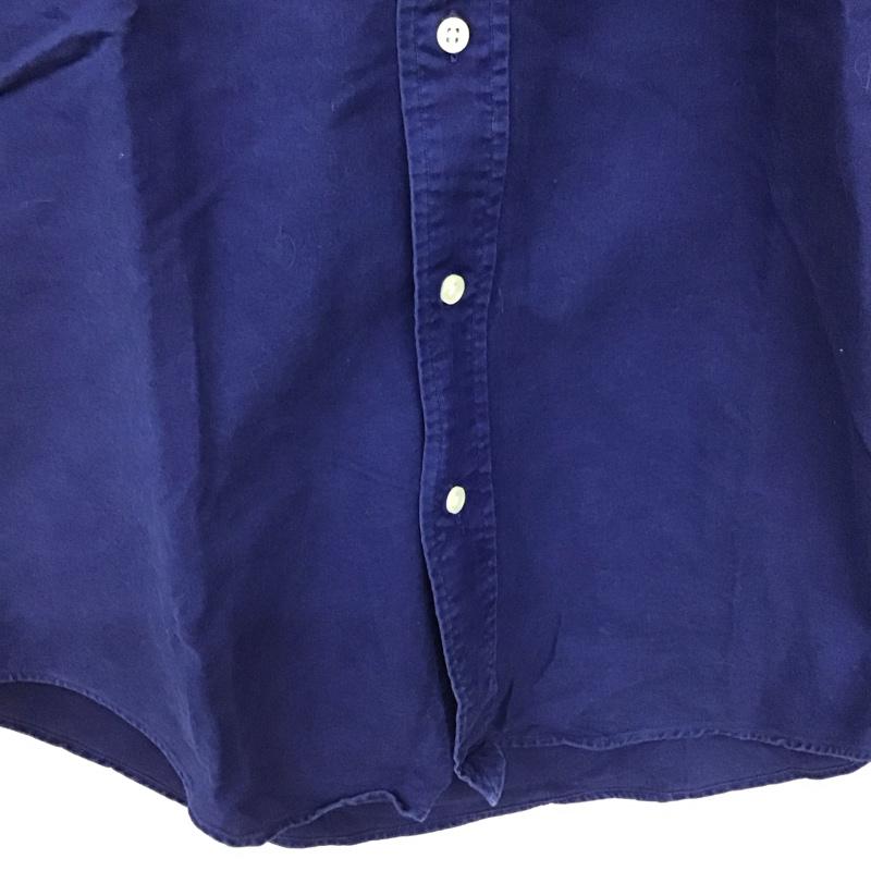 ラルフローレン RALPHLAUREN シャツ、ブラウス 半袖 半袖シャツ 無地シャツ ポケットシャツ M ロゴ、文字 紺 / ネイビー / navy メンズ USED 古着 中古 10158896