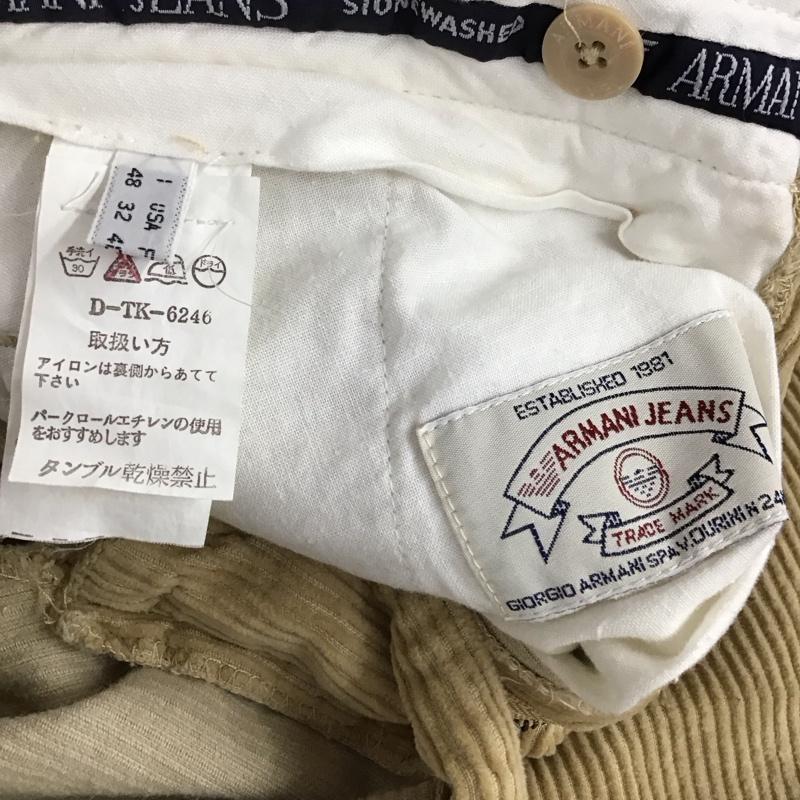アルマーニ ARMANI パンツ ワークパンツ、ペインターパンツ コーデュロイパンツ ワイドパンツ カジュアルパンツ 48 無地 ベージュ / ベージュ / beige メンズ USED 古着 中古 10158900