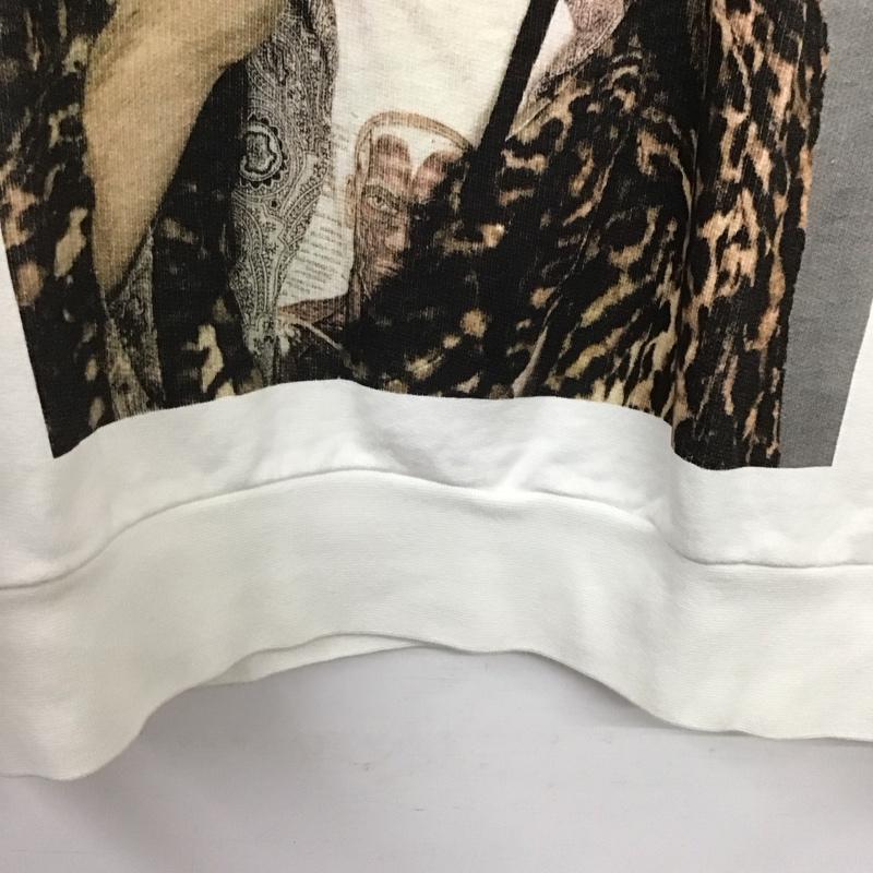 ワンティーシャツ ONE・T・SHIRT. トレーナー 長袖 長袖トレーナー スウェット クルーネック プルオーバー S プリント 白 / ホワイト / white メンズ USED 古着 中古 10158906
