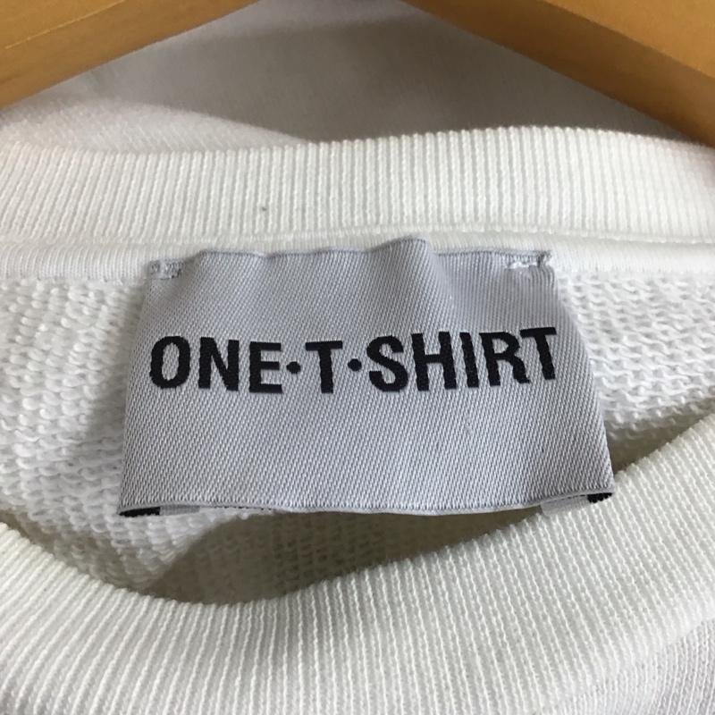 ワンティーシャツ ONE・T・SHIRT. トレーナー 長袖 長袖トレーナー スウェット クルーネック プルオーバー S プリント 白 / ホワイト / white メンズ USED 古着 中古 10158906