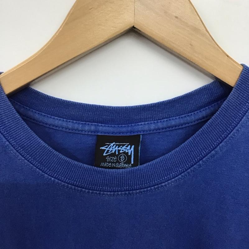 ステューシー STUSSY Tシャツ 半袖 半袖カットソー プリントTシャツ クルーネックカットソー S ロゴ、文字 青 / ブルー / blue メンズ USED 古着 中古 10158907