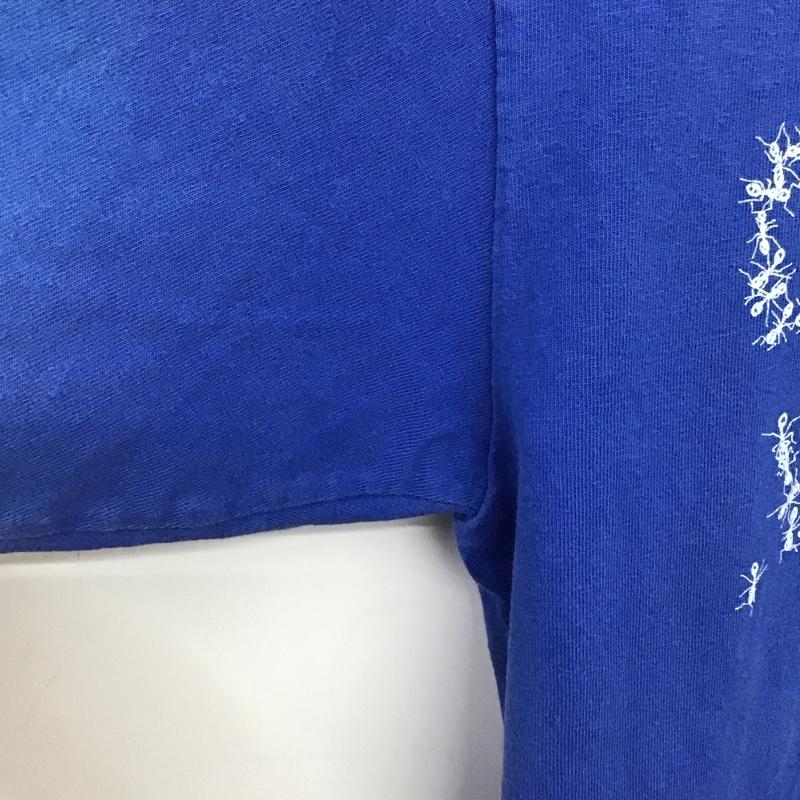 ステューシー STUSSY Tシャツ 半袖 半袖カットソー プリントTシャツ クルーネックカットソー S ロゴ、文字 青 / ブルー / blue メンズ USED 古着 中古 10158907