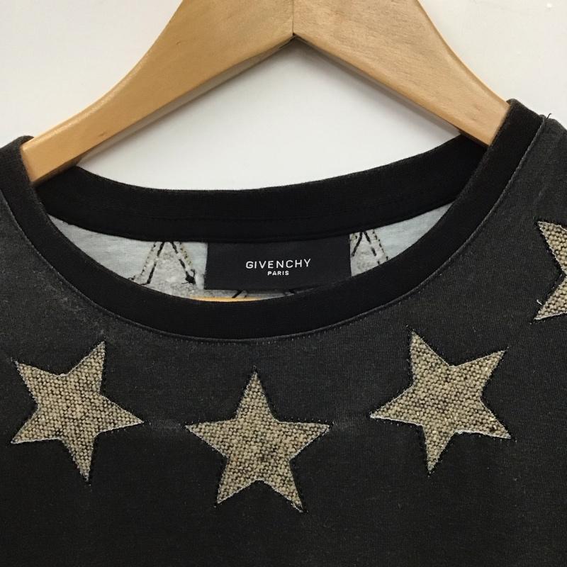 ジバンシィ GIVENCHY Tシャツ 半袖 半袖カットソー プリントTシャツ クルーネックカットソー M プリント ダークグレー / ダークグレー / メンズ USED 古着 中古 10158908