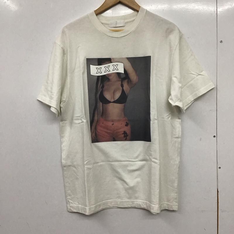 ゴッドセレクショントリプルエックス GOD SELECTION XXX Tシャツ 半袖 半袖カットソー プリントTシャツ クルーネックカットソー M プリント 白 / ホワイト / white メンズ USED 古着 中古 10158909