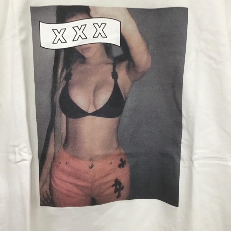 ゴッドセレクショントリプルエックス GOD SELECTION XXX Tシャツ 半袖 半袖カットソー プリントTシャツ クルーネックカットソー M プリント 白 / ホワイト / white メンズ USED 古着 中古 10158909
