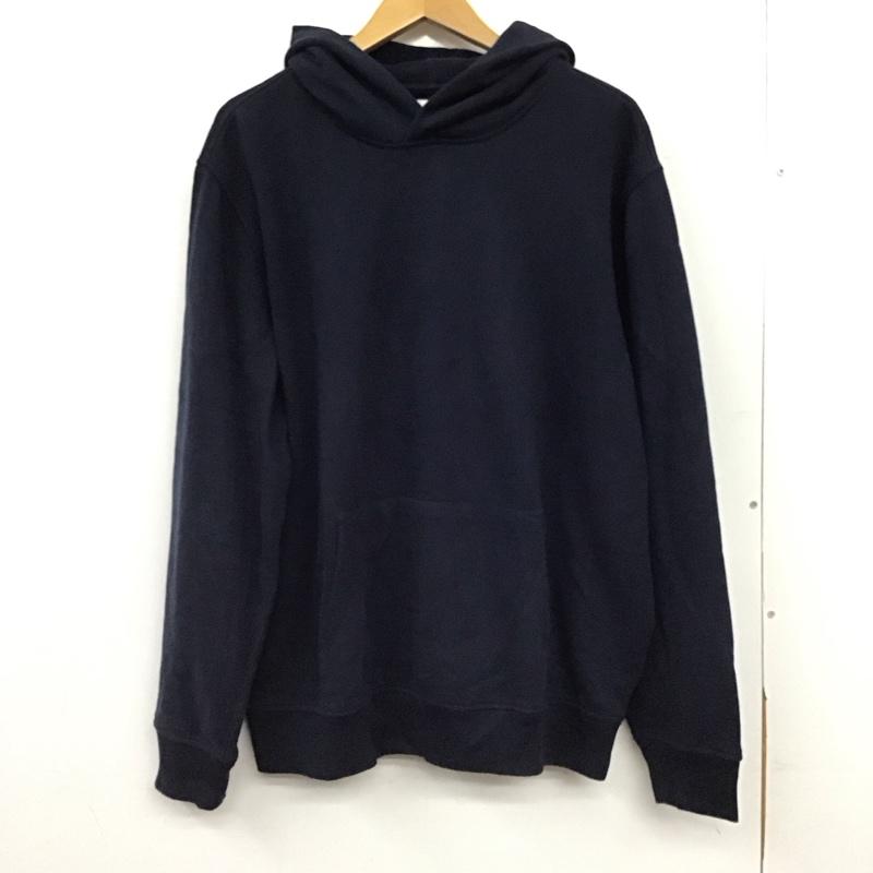 ギャップ GAP パーカー 長袖 長袖パーカー プルオーバーパーカー スウェット L 無地 紺 / ネイビー / navy メンズ USED 古着 中古 10158910