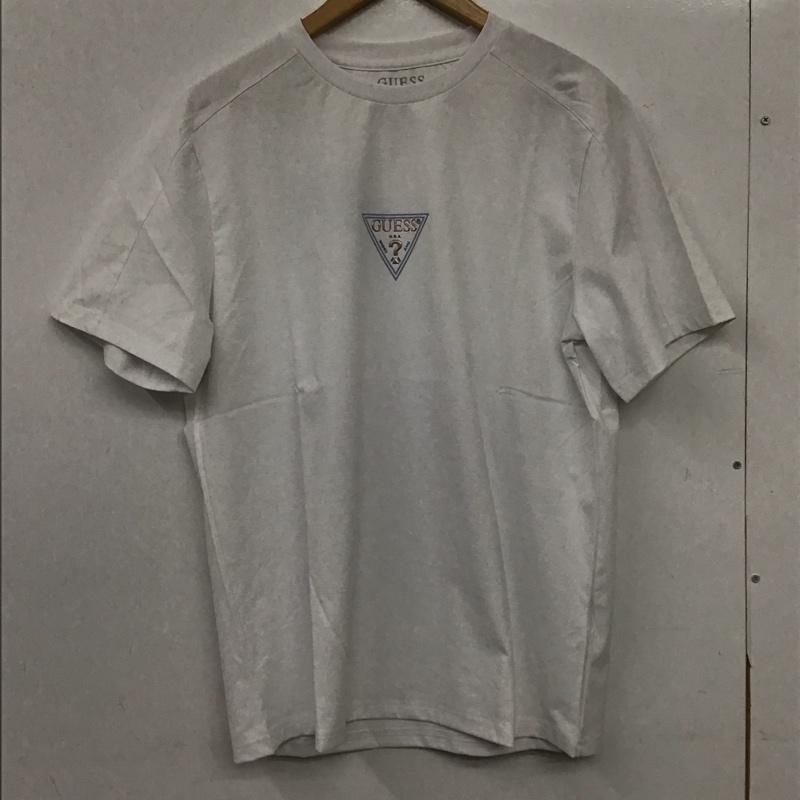 ゲス Guess Tシャツ 半袖 半袖カットソー プリントTシャツ クルーネックカットソー XL ロゴ、文字 白 / ホワイト / white メンズ USED 古着 中古 10158911