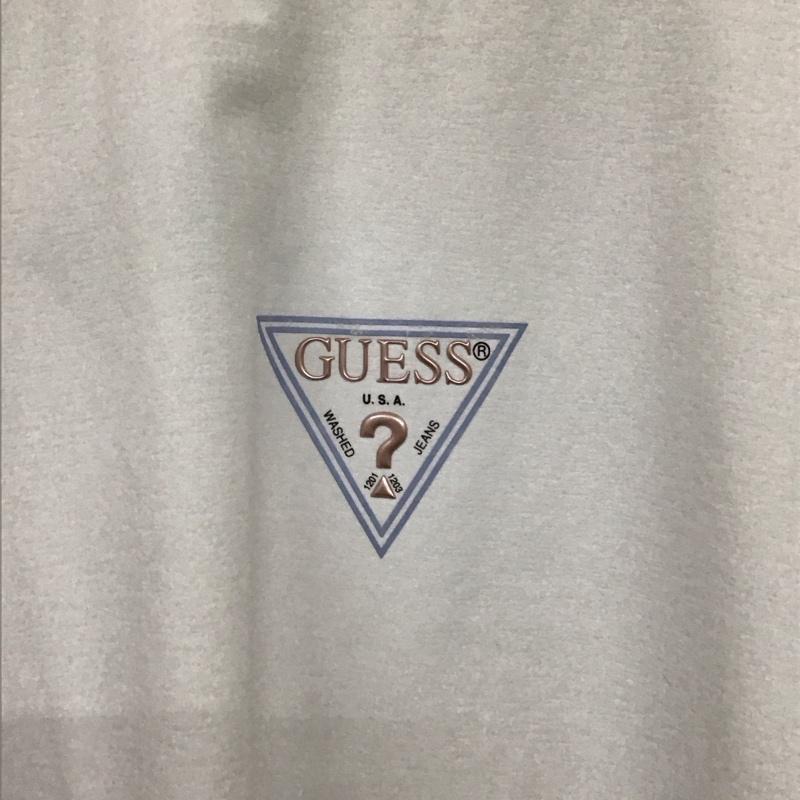 ゲス Guess Tシャツ 半袖 半袖カットソー プリントTシャツ クルーネックカットソー XL ロゴ、文字 白 / ホワイト / white メンズ USED 古着 中古 10158911