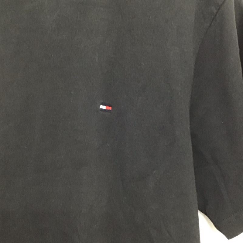 トミーヒルフィガー TOMMY HILFIGER Tシャツ 半袖 半袖カットソー プリントTシャツ クルーネックカットソー M ロゴ、文字 黒 / ブラック / black メンズ USED 古着 中古 10158912