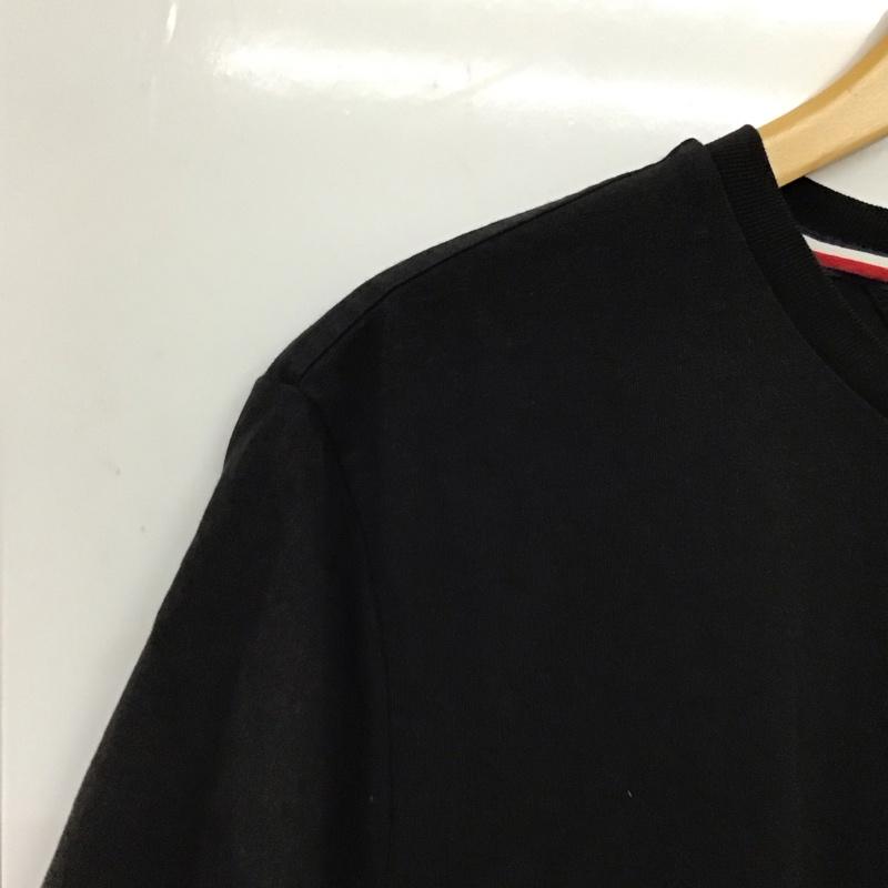 トミーヒルフィガー TOMMY HILFIGER Tシャツ 半袖 半袖カットソー プリントTシャツ クルーネックカットソー M ロゴ、文字 黒 / ブラック / black メンズ USED 古着 中古 10158912