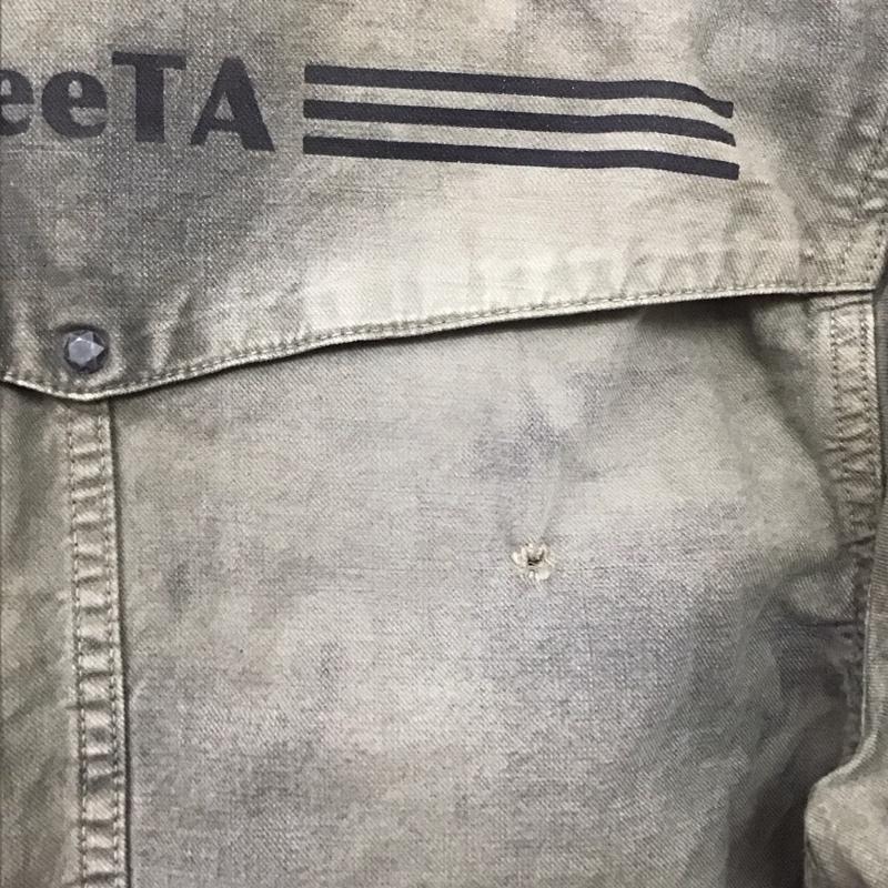 ディーティーエー DeeTA シャツ、ブラウス 長袖 長袖シャツ 無地シャツ カラーシャツ ミリタリーシャツ 無地 カーキ / カーキ / khaki メンズ USED 古着 中古 10158913