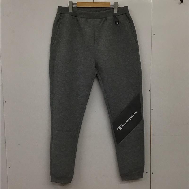 チャンピオン Champion パンツ ワークパンツ、ペインターパンツ c3-cs210 ワイドパンツ スウェットパンツ カジュアルパンツ XL ロゴ、文字 灰 / グレー / gray メンズ USED 古着 中古 10158918