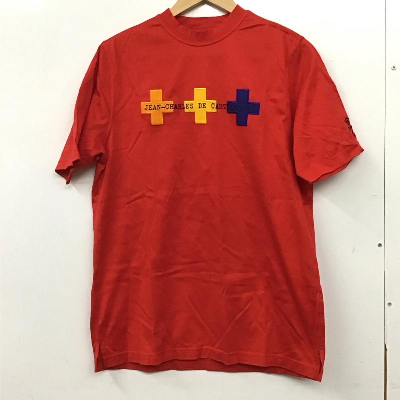カステルバジャック スポーツ CASTELBAJAC SPORT Tシャツ 半袖 半袖カットソー プリントTシャツ クルーネックカットソー 1 ロゴ、文字 赤 / レッド / red メンズ USED 古着 中古 10158921